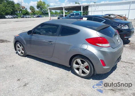 2012 Hyundai Veloster Base W/Black from USA, damaged, VIN KMHTC6AD2CU078572